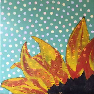 Flower Series 2 landscape: 2. Sunflower 50x50cm