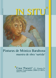 poster of solo exhibition Mónica Barahona