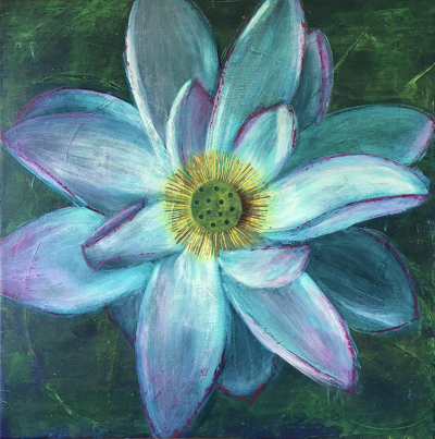 Flower series 6. Lotus 50x50cm