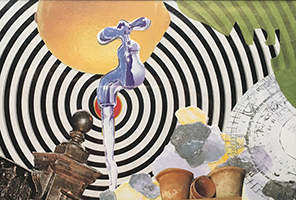 collage of cut magazine parts