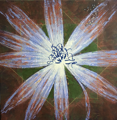 Flower Series 3. Chicory 50x50cm