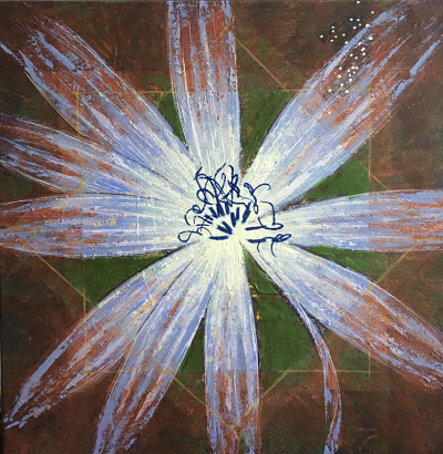 Flower Series 1: 2. Wild Chicory 50x50cm