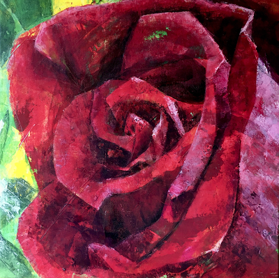 Flower series 5. Rose 50x50cm